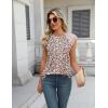 imageZeagoo Womens Lace Cap Sleeve Tops Pleated Crewneck Summer Tank Tops 2025 Dressy Casual Sleeveless Shirts BlouseFloral Pink