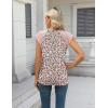 imageZeagoo Womens Lace Cap Sleeve Tops Pleated Crewneck Summer Tank Tops 2025 Dressy Casual Sleeveless Shirts BlouseFloral Pink