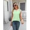 imageZeagoo Womens Lace Cap Sleeve Tops Pleated Crewneck Summer Tank Tops 2025 Dressy Casual Sleeveless Shirts BlouseMint Green