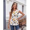 imageZeagoo Womens Lace Cap Sleeve Tops Pleated Crewneck Summer Tank Tops 2025 Dressy Casual Sleeveless Shirts BlouseMulticolor Floral