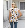 imageZeagoo Womens Lace Cap Sleeve Tops Pleated Crewneck Summer Tank Tops 2025 Dressy Casual Sleeveless Shirts BlouseMulticolor Floral