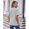 imageHOTOUCH Women Oversized T Shirts V Neck Short Sleeve Tees Casual Loose Tunic Summer Tops with PocketGrey