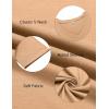 imageHOTOUCH Women Oversized T Shirts V Neck Short Sleeve Tees Casual Loose Tunic Summer Tops with PocketLight Tan
