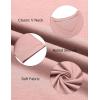 imageHOTOUCH Women Oversized T Shirts V Neck Short Sleeve Tees Casual Loose Tunic Summer Tops with PocketPink