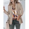 imageHOTOUCH Womens Sleeveless Button Down Shirt Tops V Neck Business Casual Collared Blouses Tank TopBrown Geometric