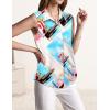 imageHOTOUCH Womens Sleeveless Button Down Shirt Tops V Neck Business Casual Collared Blouses Tank TopMulticolor