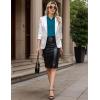 imageHOTOUCH Womens Sleeveless Button Down Shirt Tops V Neck Business Casual Collared Blouses Tank TopTeal Blue
