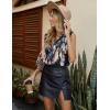 imageHOTOUCH Womens Sleeveless Button Down Shirt Tops V Neck Business Casual Collared Blouses Tank TopTiedyeing Gold