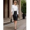 imageHOTOUCH Womens Sleeveless Button Down Shirt Tops V Neck Business Casual Collared Blouses Tank TopWhite