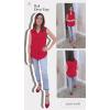 imageHOTOUCH Womens Sleeveless Button Down Shirt Tops V Neck Business Casual Collared Blouses Tank TopWine Red