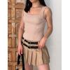 imageZeagoo Womens 2025 Sexy Square Neck Sleeveless Crop Tops Trendy Basic Ribbed Tank TopsVersatile Beige