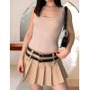 imageZeagoo Womens 2025 Sexy Square Neck Sleeveless Crop Tops Trendy Basic Ribbed Tank TopsVersatile Beige