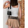 imageZeagoo Womens 2025 Sexy Square Neck Sleeveless Crop Tops Trendy Basic Ribbed Tank TopsVersatile White
