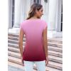imageZeagoo Womens 3 Pack Cap Sleeve T Shirts V Neck Basic Tees Tops with Pocket Fashion Trendy Casual Summer Outfits Clothes 2025Zdye Rose