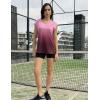imageZeagoo Womens 3 Pack Cap Sleeve T Shirts V Neck Basic Tees Tops with Pocket Fashion Trendy Casual Summer Outfits Clothes 2025Zdye Rose