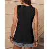 imageZeagoo Womens Tank Tops Loose Fit Casual V Neck Boho Summer Pleated Sleeveless Shirts Basic Trendy Outfits ClothesBlack
