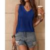 imageZeagoo Womens Tank Tops Loose Fit Casual V Neck Boho Summer Pleated Sleeveless Shirts Basic Trendy Outfits ClothesBlue
