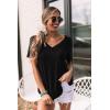 imageZeagoo Short Sleeve Shirts for Women Casual Soft V Neck Basic Tee Tops Summer Outfit Clothes1 Packblack