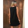 imageZeagoo Summer Dress for Women Sleeveless Tank Dress with Pockets Casual Short A Line Dress Crewneck Sundress 2025Black