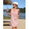 imageZeagoo Summer Dress for Women Sleeveless Tank Dress with Pockets Casual Short A Line Dress Crewneck Sundress 2025Light Pink