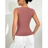 imageZeagoo Womens Going Out Tops Slim Fit Sleeveless Crop Tank Tops Crew Neck Sexy Basic Tee 2025 Y2k Fashion OutfitsBurgundy