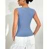 imageZeagoo Womens Going Out Tops Slim Fit Sleeveless Crop Tank Tops Crew Neck Sexy Basic Tee 2025 Y2k Fashion OutfitsHaze Blue
