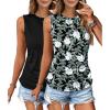 2 Pack-white Flower and Black