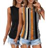 2 Pack-white Orage Stripe and Black