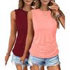 2 Pack-wine Red and Pink