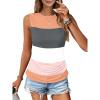 Orange Pink Grey White Stripe