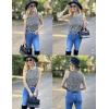 imageZeagoo Tank Top for Women Sleeveless Blouses Scooped Neck Pleated Front Casual Loose Fit Summer ShirtsFloral Black