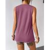 imageZeagoo Tank Top for Women Sleeveless Blouses Scooped Neck Pleated Front Casual Loose Fit Summer ShirtsFuchsia
