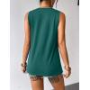 imageZeagoo Tank Top for Women Sleeveless Blouses Scooped Neck Pleated Front Casual Loose Fit Summer ShirtsPeacock Blue