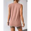imageZeagoo Tank Top for Women Sleeveless Blouses Scooped Neck Pleated Front Casual Loose Fit Summer ShirtsPink