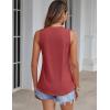 imageZeagoo Womens Summer Tank Tops Pleated V Neck Floral Solid Loose Fit Tops Casual Flowy Sleeveless Tunic Shirts 2025 ClothesRed