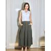 imageZeagoo Sleeveless Button Down Shirt for Women Casual V Neck Blouses Solid Collared Tops Summer Dressy ShirtsAawhite