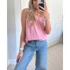 imageZeagoo Summer Tank Top for Women V Neck Textured Camisole Blouses Sleeveless Casual Basic Beach Vacation Cami ShirtGraypurple