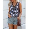 imageZeagoo Women 2025 V Neck Lace Tank Tops Summer Floral Print Loose Fit Tops Sleeveless Shirts Casual Trendy BlousePrint 2