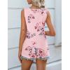 imageZeagoo Women 2025 V Neck Lace Tank Tops Summer Floral Print Loose Fit Tops Sleeveless Shirts Casual Trendy BlousePrint 3