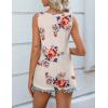 imageZeagoo Women 2025 V Neck Lace Tank Tops Summer Floral Print Loose Fit Tops Sleeveless Shirts Casual Trendy BlousePrint 4