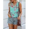 imageZeagoo Women 2025 V Neck Lace Tank Tops Summer Floral Print Loose Fit Tops Sleeveless Shirts Casual Trendy BlousePrint 7