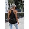 imageZeagoo Womens Silk Satin Tank Tops V Neck Sleeveless Camisole Cami Spaghetti Straps Blouse Summer Loose Racerback ShirtBlack