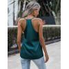 imageZeagoo Womens Silk Satin Tank Tops V Neck Sleeveless Camisole Cami Spaghetti Straps Blouse Summer Loose Racerback ShirtBlue