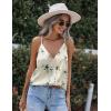 imageZeagoo Womens Silk Satin Tank Tops V Neck Sleeveless Camisole Cami Spaghetti Straps Blouse Summer Loose Racerback ShirtDh1018