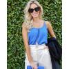 imageZeagoo Womens Summer Sleeveless Tops Scoop Neck Cute Tank Camisole Casual Loose Fit TopsBlue