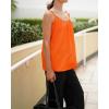 imageZeagoo Womens Summer Sleeveless Tops Scoop Neck Cute Tank Camisole Casual Loose Fit TopsOrange