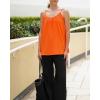 imageZeagoo Womens Summer Sleeveless Tops Scoop Neck Cute Tank Camisole Casual Loose Fit TopsOrange