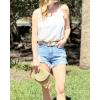 imageZeagoo Womens Summer Sleeveless Tops Scoop Neck Cute Tank Camisole Casual Loose Fit TopsWhite