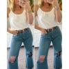 imageZeagoo Womens Summer Sleeveless Tops Scoop Neck Cute Tank Camisole Casual Loose Fit TopsWhite