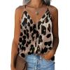 imageZeagoo Womens Silk Satin Tank Tops V Neck Sleeveless Camisole Cami Spaghetti Straps Blouse Summer Loose Racerback ShirtAn256